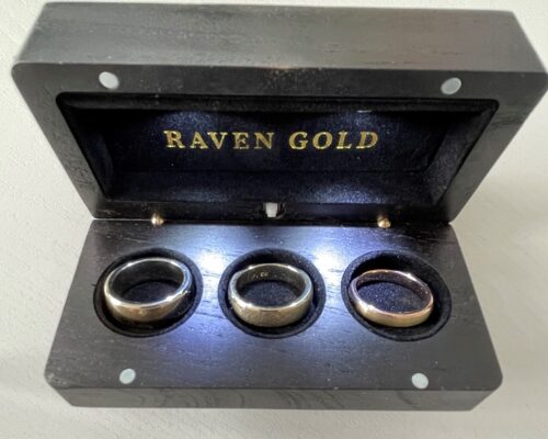 Raven Gold Rings